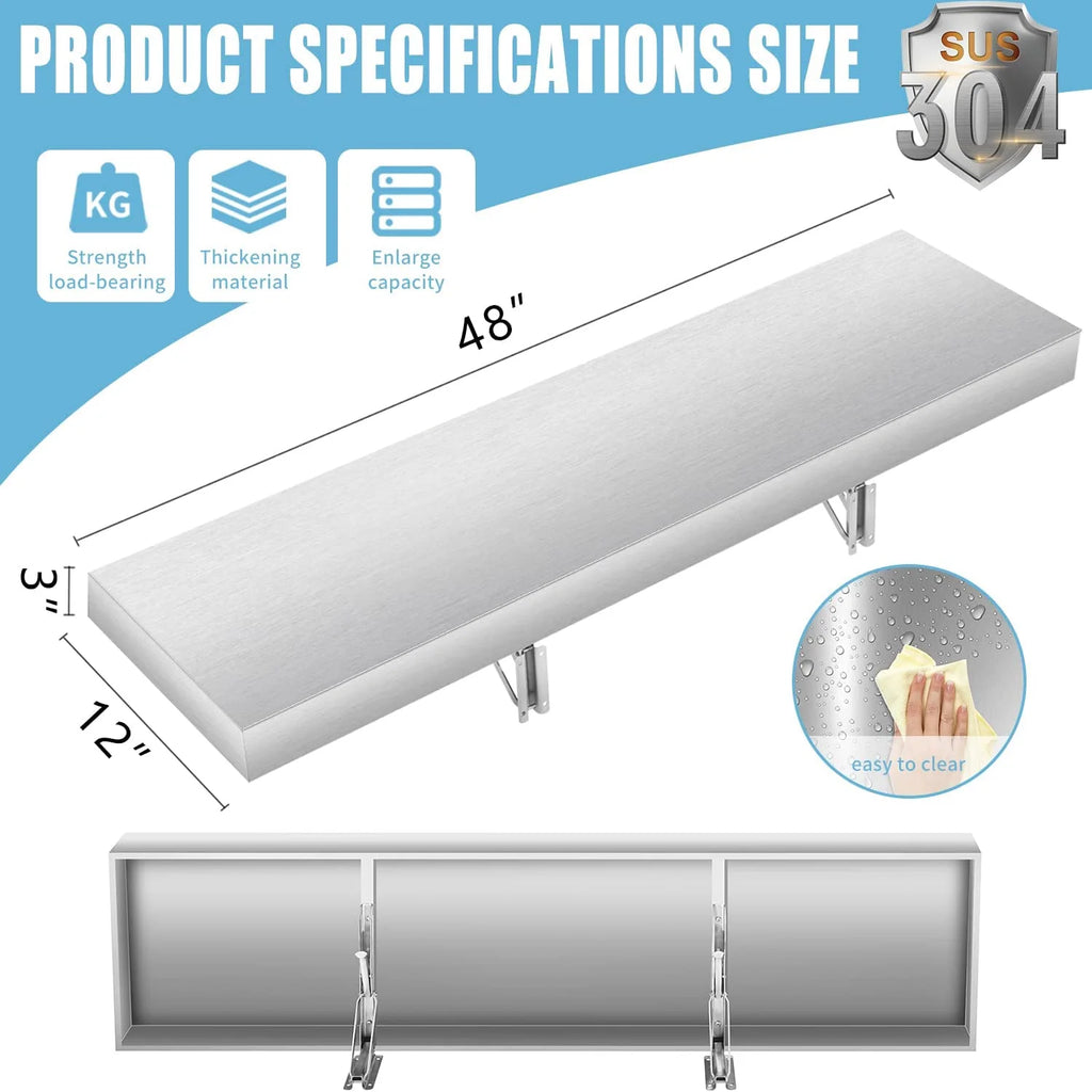 Stainless Steel Foldable Shelf U1955