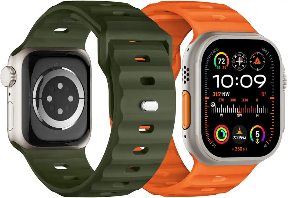 Soft Silicone Sport Bands 49mm 45mm 44mm 42mm 2 Pack P742250