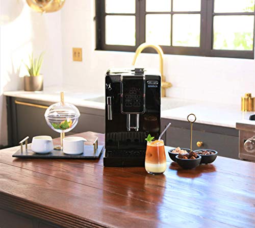Black Automatic Coffee & Espresso Machine with Burr Grinder Y874029
