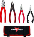4-Piece High Carbon Steel Pliers Set with Tool Pouch H88841