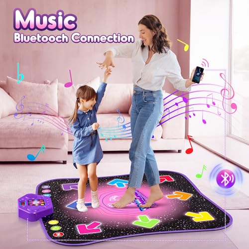 Electronic Dance Mat with Light-up 6-Button Wireless Bluetooth S453732