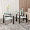Set of 2 Tempered Glass Coffee Table H75359