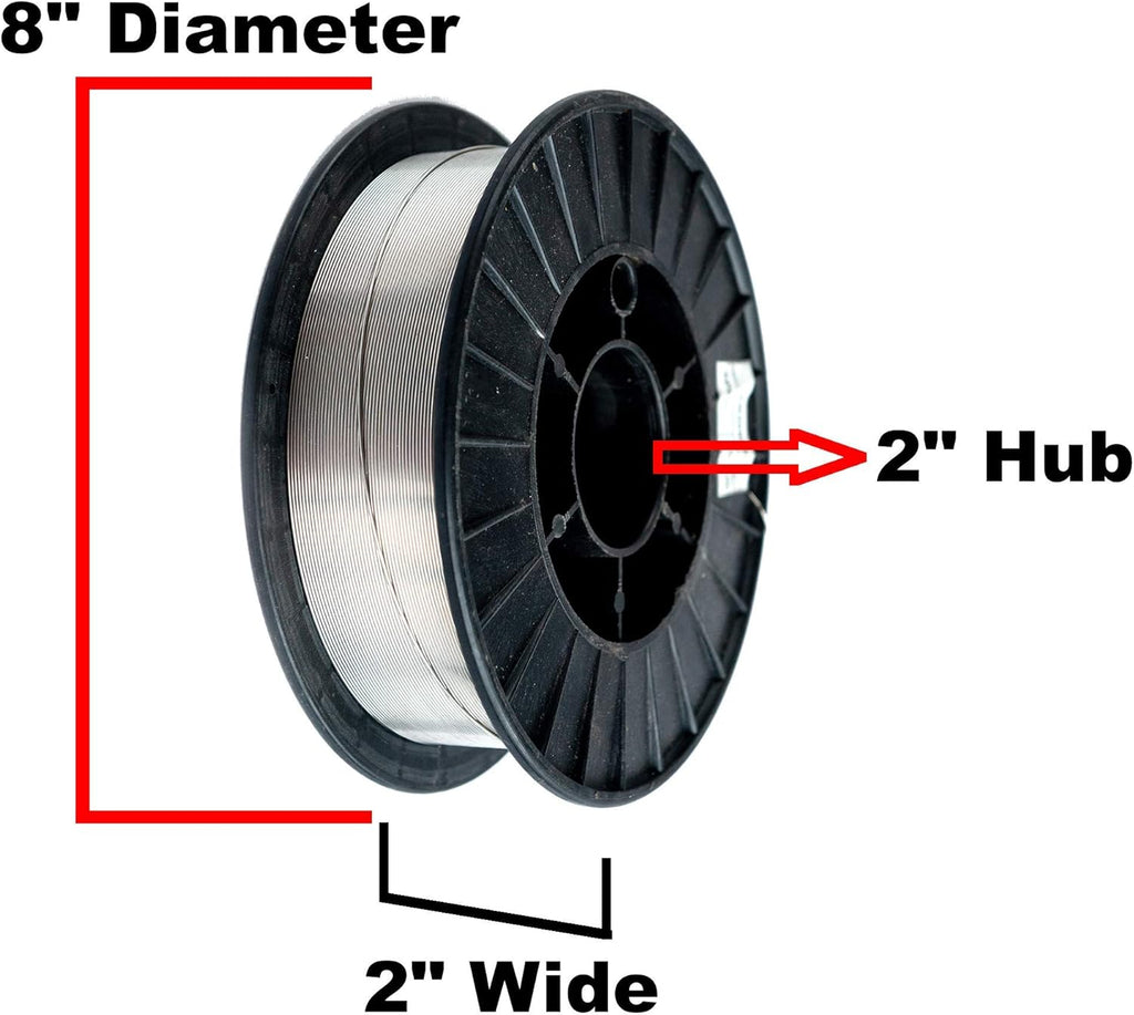 10 Lbs Spool Pack of 2 Gasless Flux Core Mild Steel MIG Welding Wire U49194