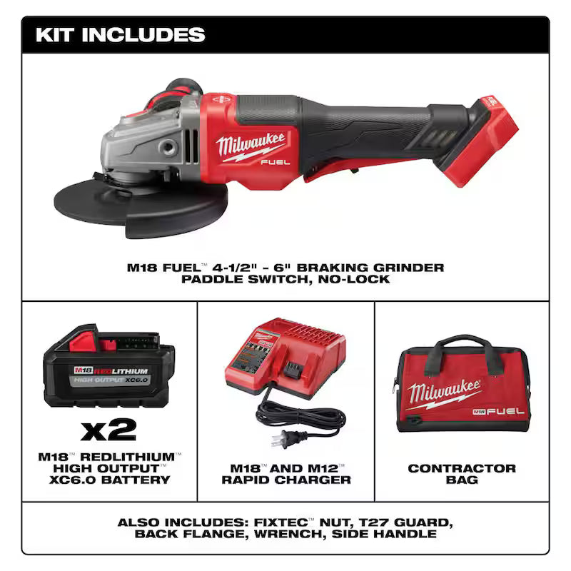 4-1/2 in./6 in. Cordless Angle Grinder M805818