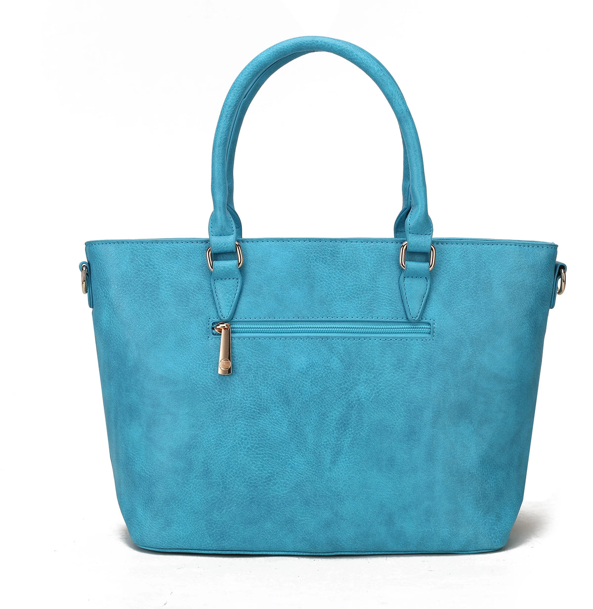 Black Vegan Leather Tote S80333