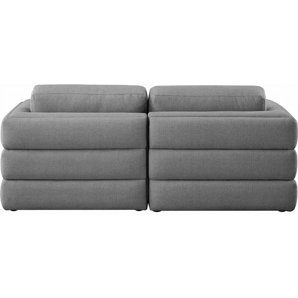 Grey Linen Modular Sofa J521