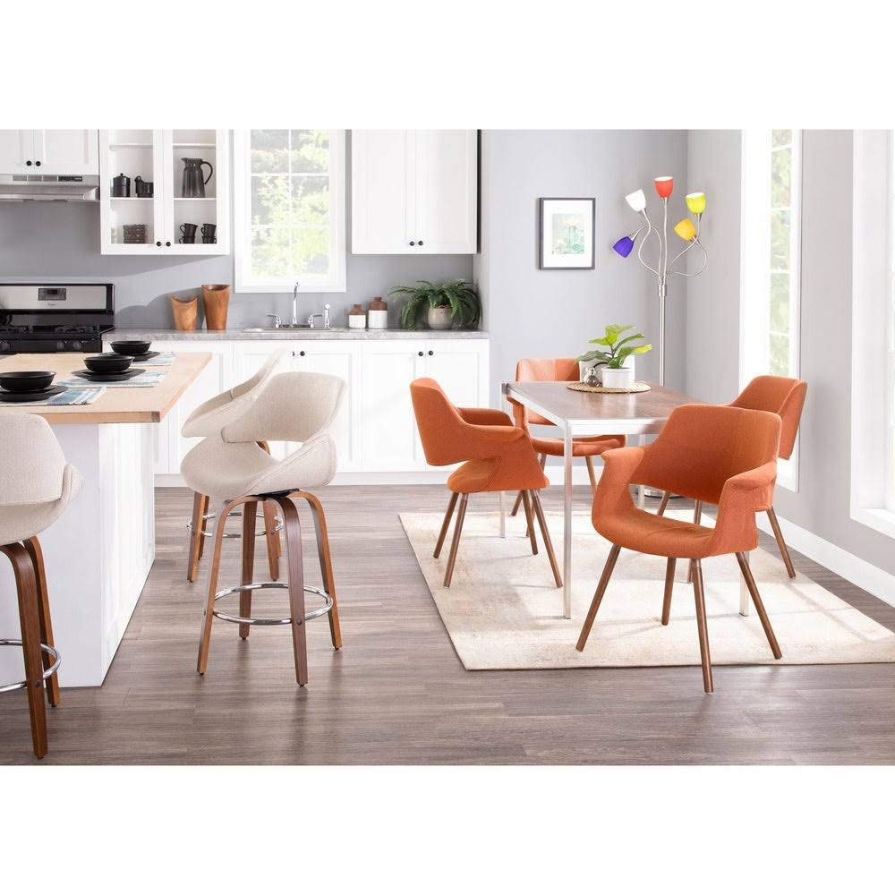Blue Mid-Century Modern Accent Chair S7436