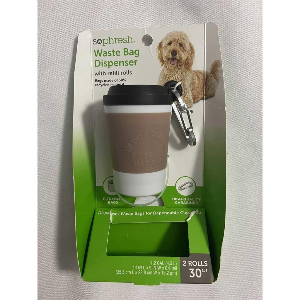 Coffee Cup Dog Waste Bag Dispenser with Refill Rolls O181717