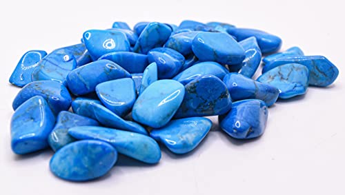 1 lb Blue Howlite Tumbled Stone Crystal M851