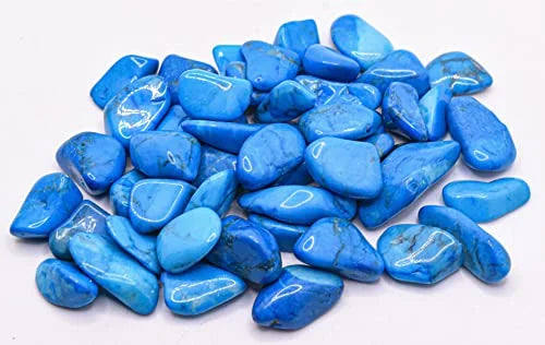 1 lb Blue Howlite Tumbled Stone Crystal M851