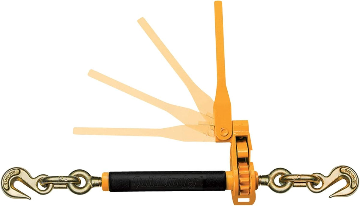 (2 Pack) 1/2 x 5/8 Ratchet Binder 18100 Lb WLL Chain Tow Heavy Equip Q8619