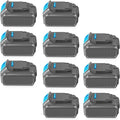 10 Packs 20V 6.0Ah Battery with LED Indicator H667243