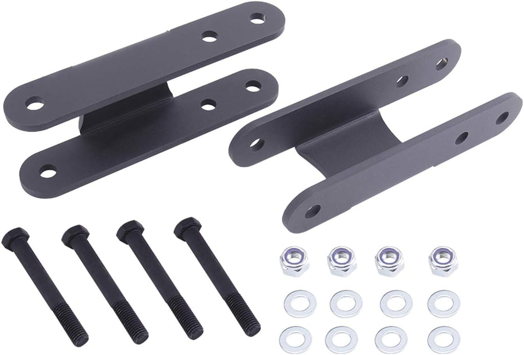 Rear Steel Lift Shackles Suspension Lift Kit 2''-3'' Adjustable Pack of 2 N5012