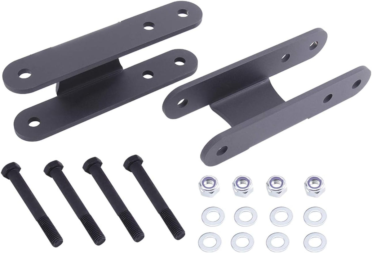 Rear Steel Lift Shackles Suspension Lift Kit 2''-3'' Adjustable Pack of 2 N5012
