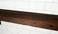 Reclaimed Wood Wall Shelf with Steel Angle Brackets, 36" L x 6" D, Unfinished J94325