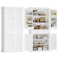 72” Black Kitchen Pantry Cabinet with 4 Doors and 1 Drawer A349963