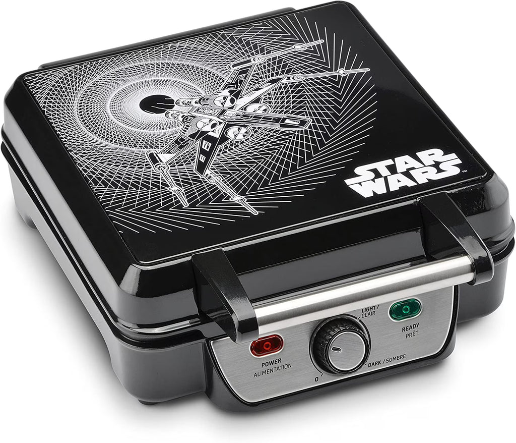 Black 4-Waffle Maker E1196