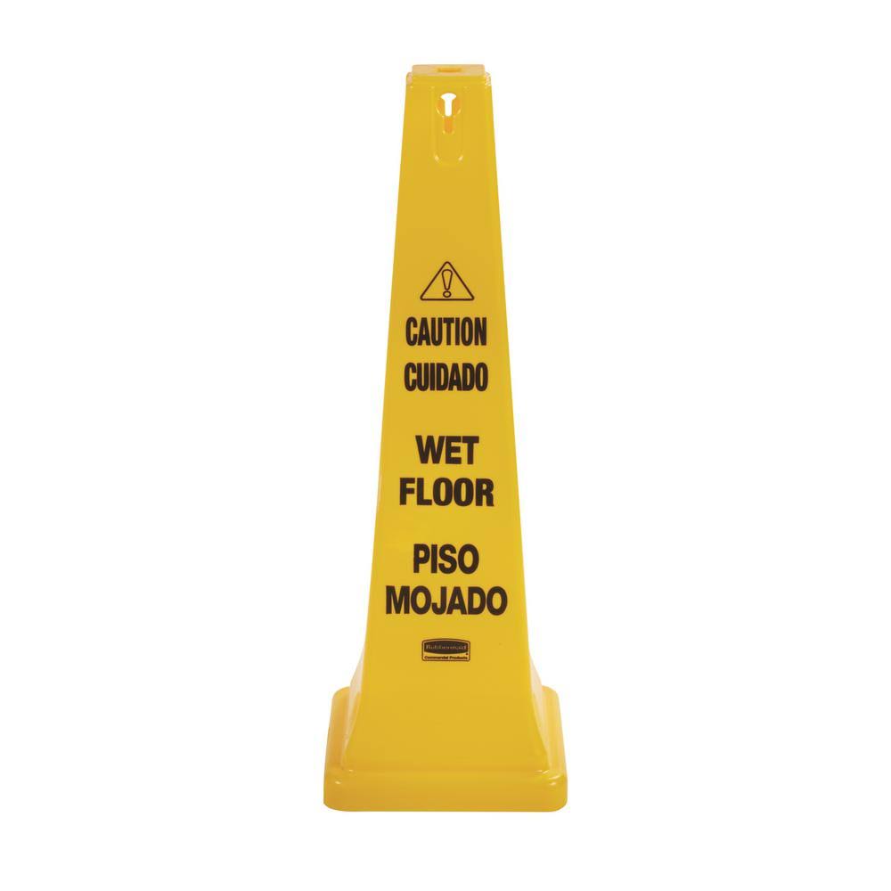 Wet Floor Yellow Safety Cone U911