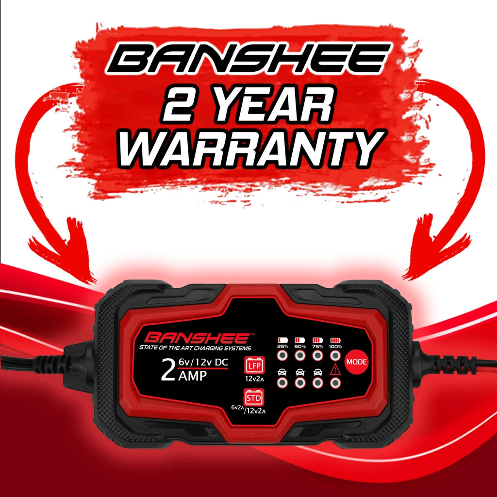 6-12V 2A Automatic Trickle Battery Charger, Pack of 3 H32211