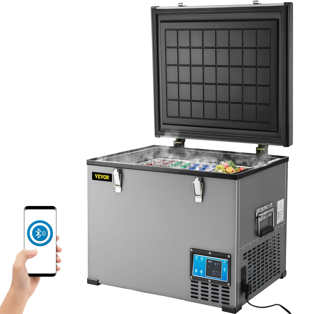 48 Qt 12v Portable Freezer with Single Zone Electric Compressor Cooler T3436