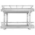 Chrome-Plated Steel 2 Tier Slide Out Cabinet Organizer X163