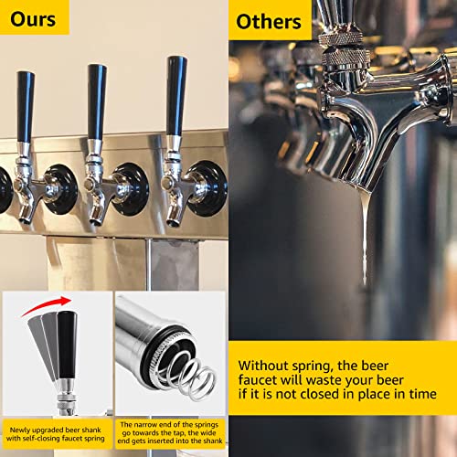 Stainless Steel Draft Beer Faucet Shank with Beer Line Barb Q40310