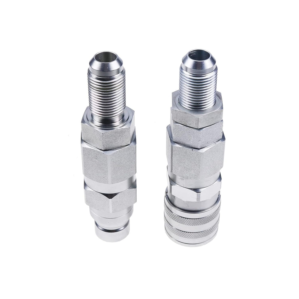 10 JIC Thread 1/2 Flat Face Hydraulic Quick Connect Coupler Set K1953