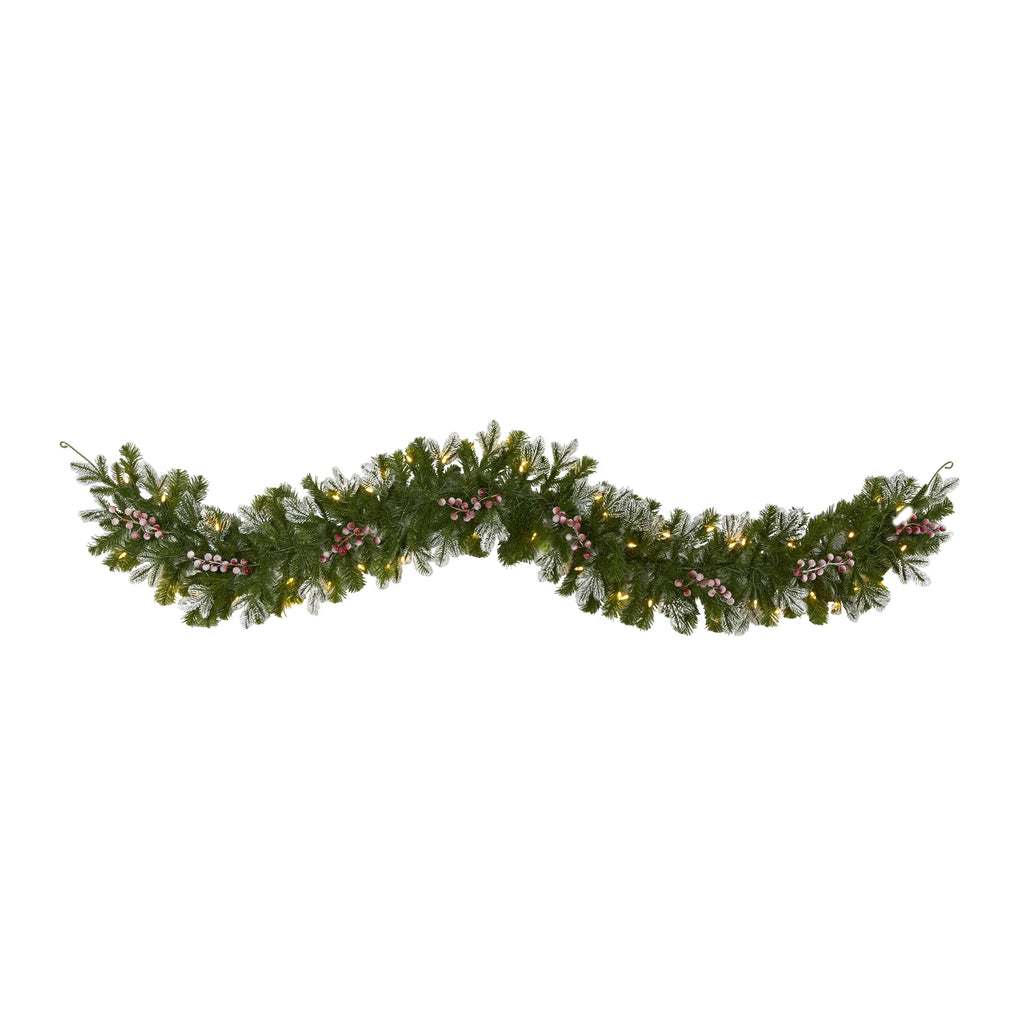 6' Prelit LED Artificial Christmas Garland Y2879