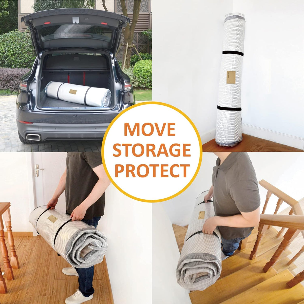 Mattress Vacuum Sealable Bag with Straps W445265