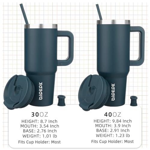 30 oz Stainless Steel Insulated Tumbler With Handle Lid And Straw X878