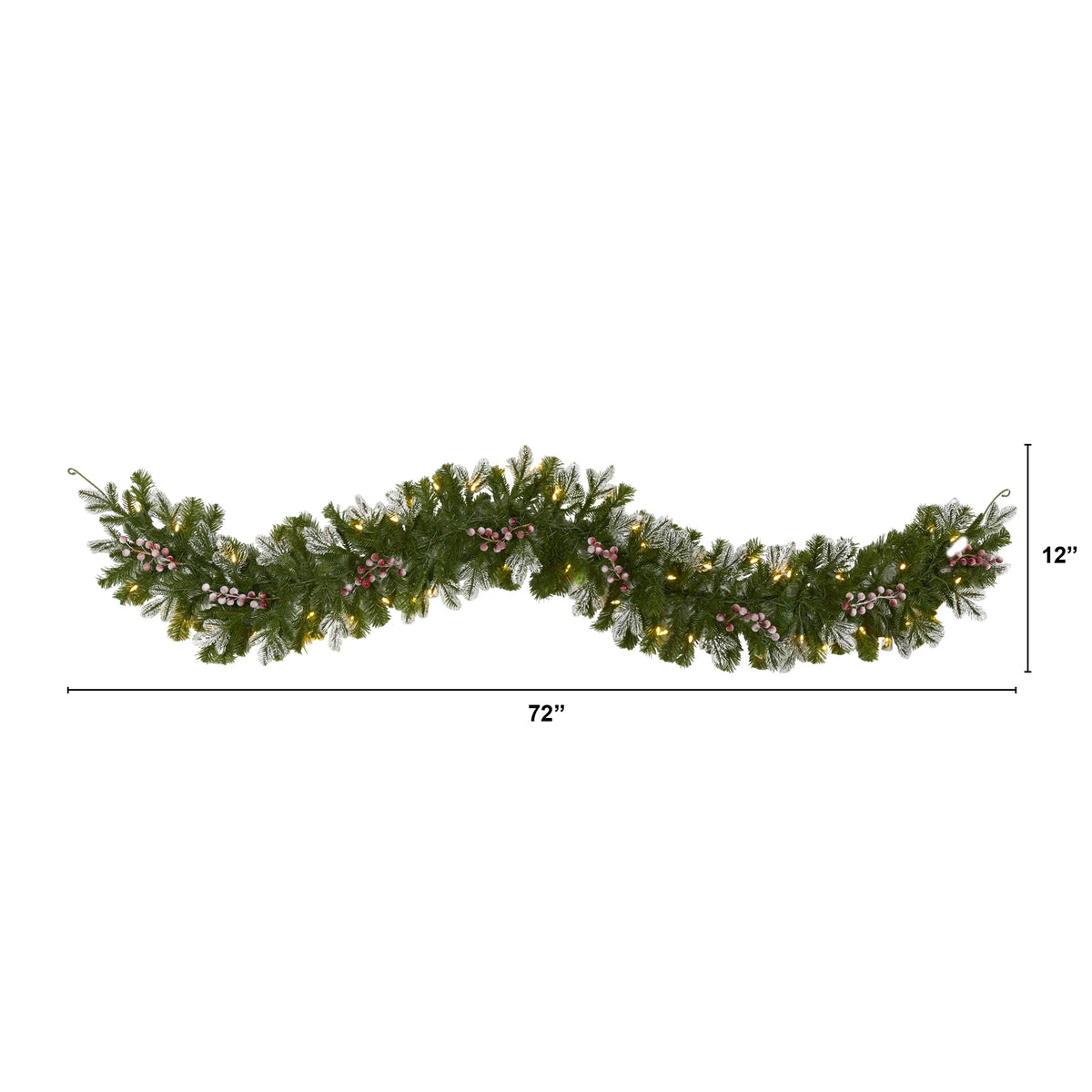 6' Prelit LED Artificial Christmas Garland Y2879
