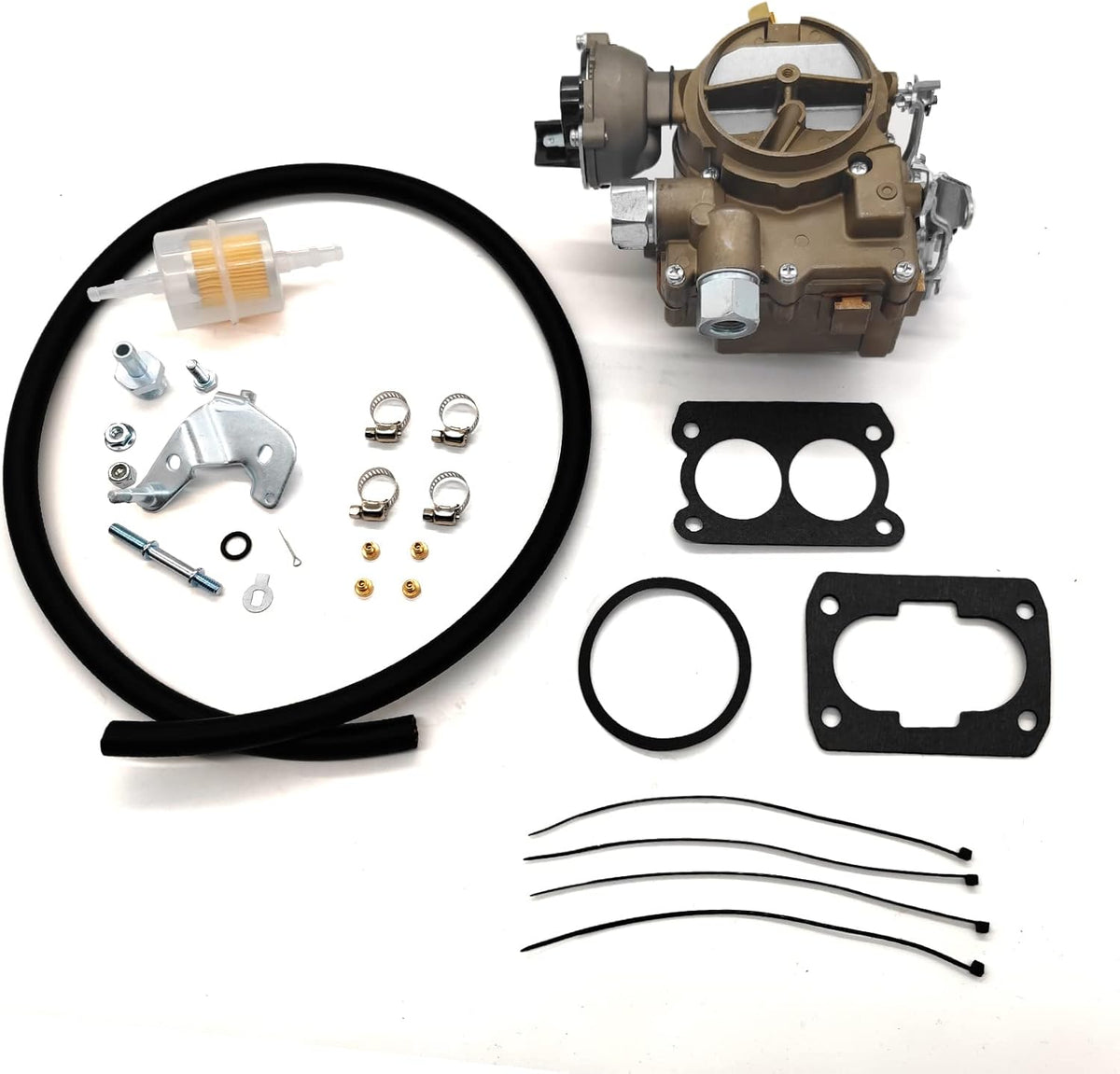 Marine Carburetor Replacement for Stock 2 Barrel V6 4.3L Mercarb Mercruiser Boats with Electric Choke (Black) B97138