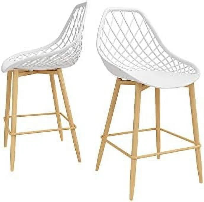 White Counter Chair Set of 2 P788