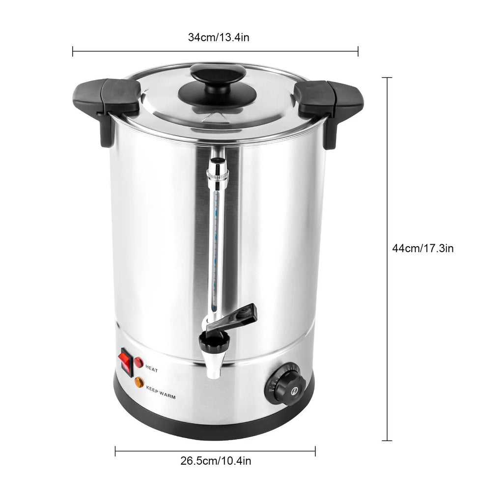 Commercial Grade Stainless Steel 12L Coffee Urn D329