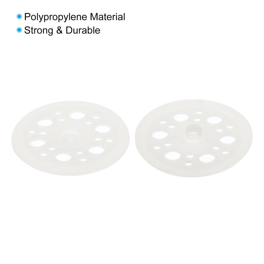 46mm Polypropylene Flat Plastic Washers White 400 Pack R7135