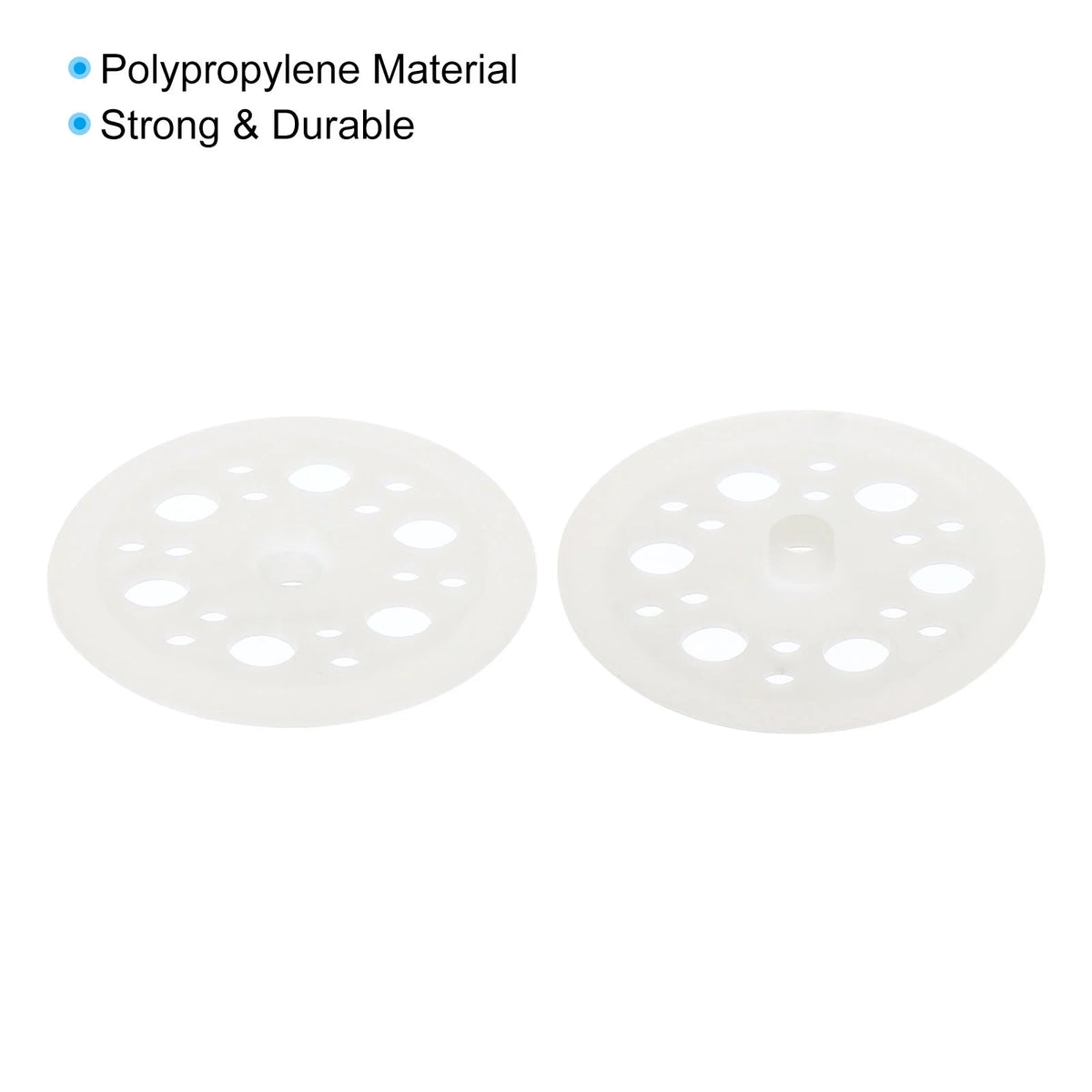 46mm Polypropylene Flat Plastic Washers White 400 Pack R7135