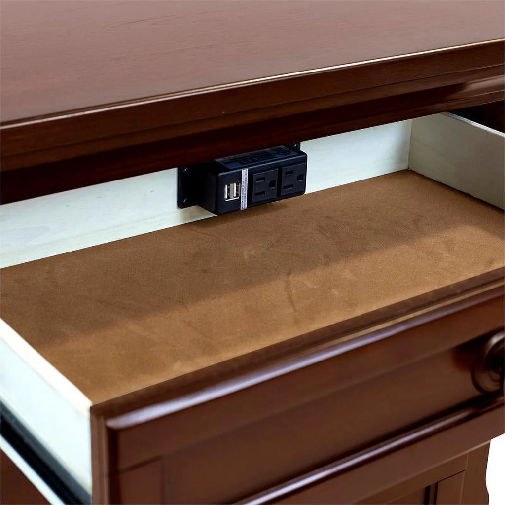 Dark Cherry Solid Wood Bedroom Set A180501