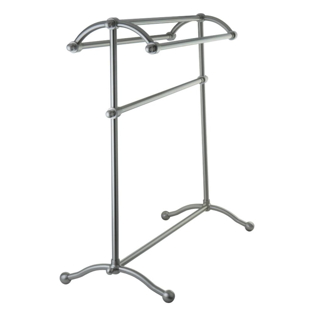 Satin Nickel Pedestal Towel Rack D72424