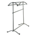 Satin Nickel Pedestal Towel Rack D72424