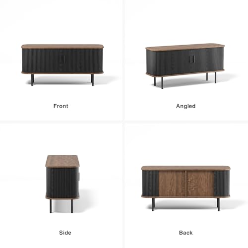 Black Cabinet with Sliding Door U56588