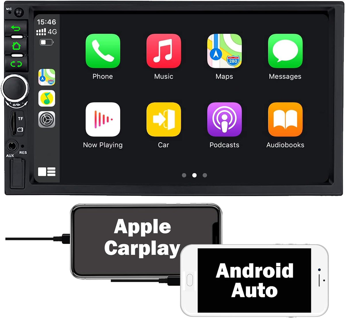 7 Inch Double Din Car Stereo with Bluetooth J15527