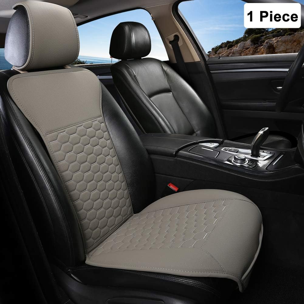 Grey PU Leather Front Car Seat Covers M205102