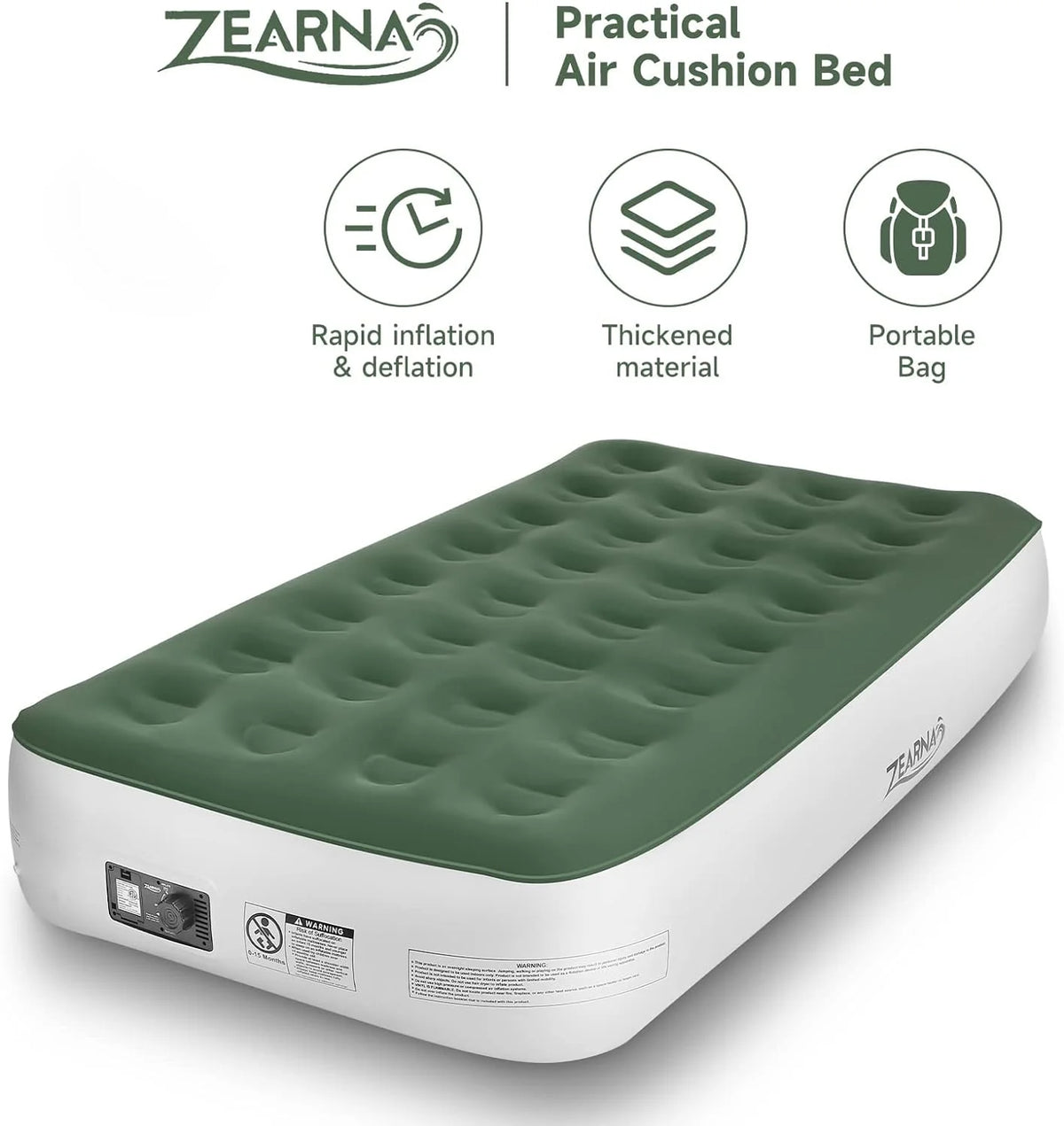 Twin Size Air Mattress with Built-in Pump S62558