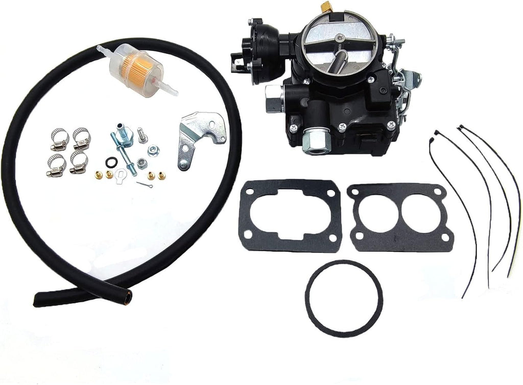 Marine Carburetor Replacement for Stock 2 Barrel V6 4.3L Mercarb Mercruiser Boats with Electric Choke (Black) B97138