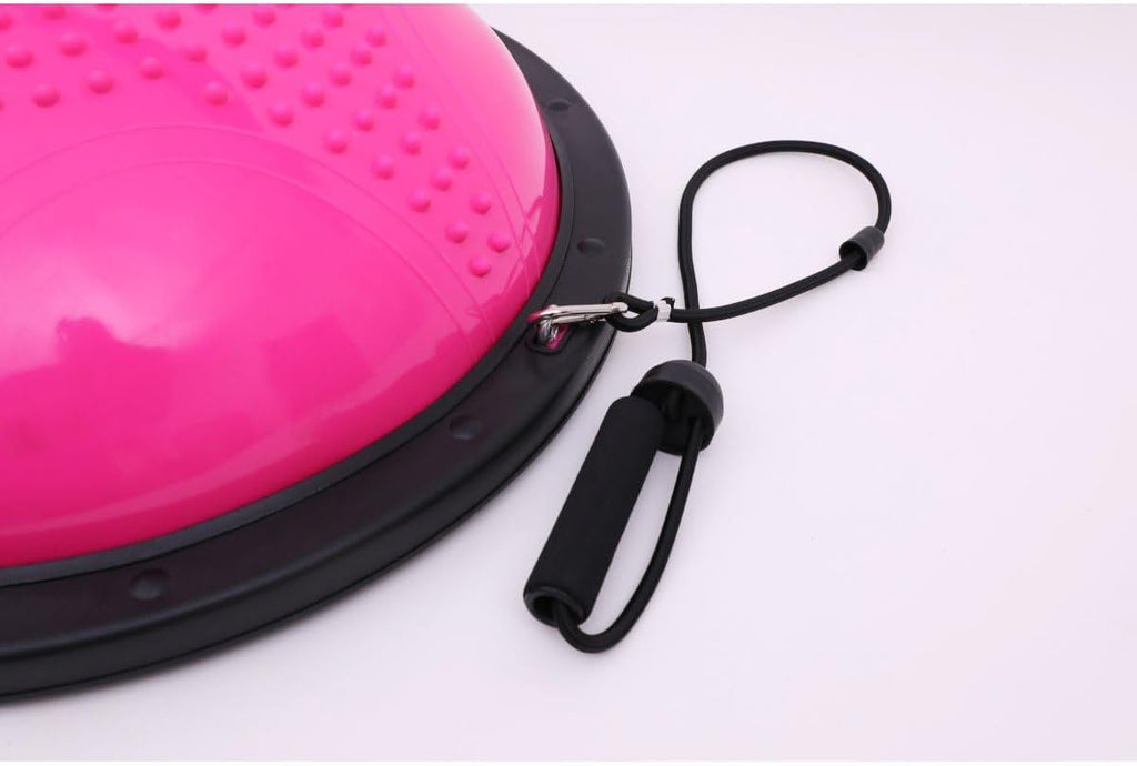 Half Ball Balance Trainer with 2 Resistance Bands Q970687