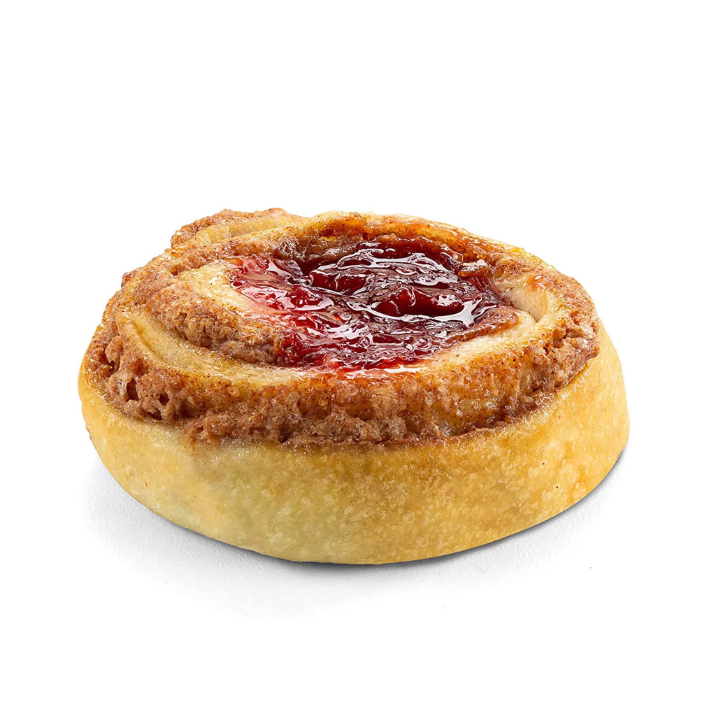 Mini Cinnamon Buns Topped with Cherry 16 Pastries per Tray 20 oz E179