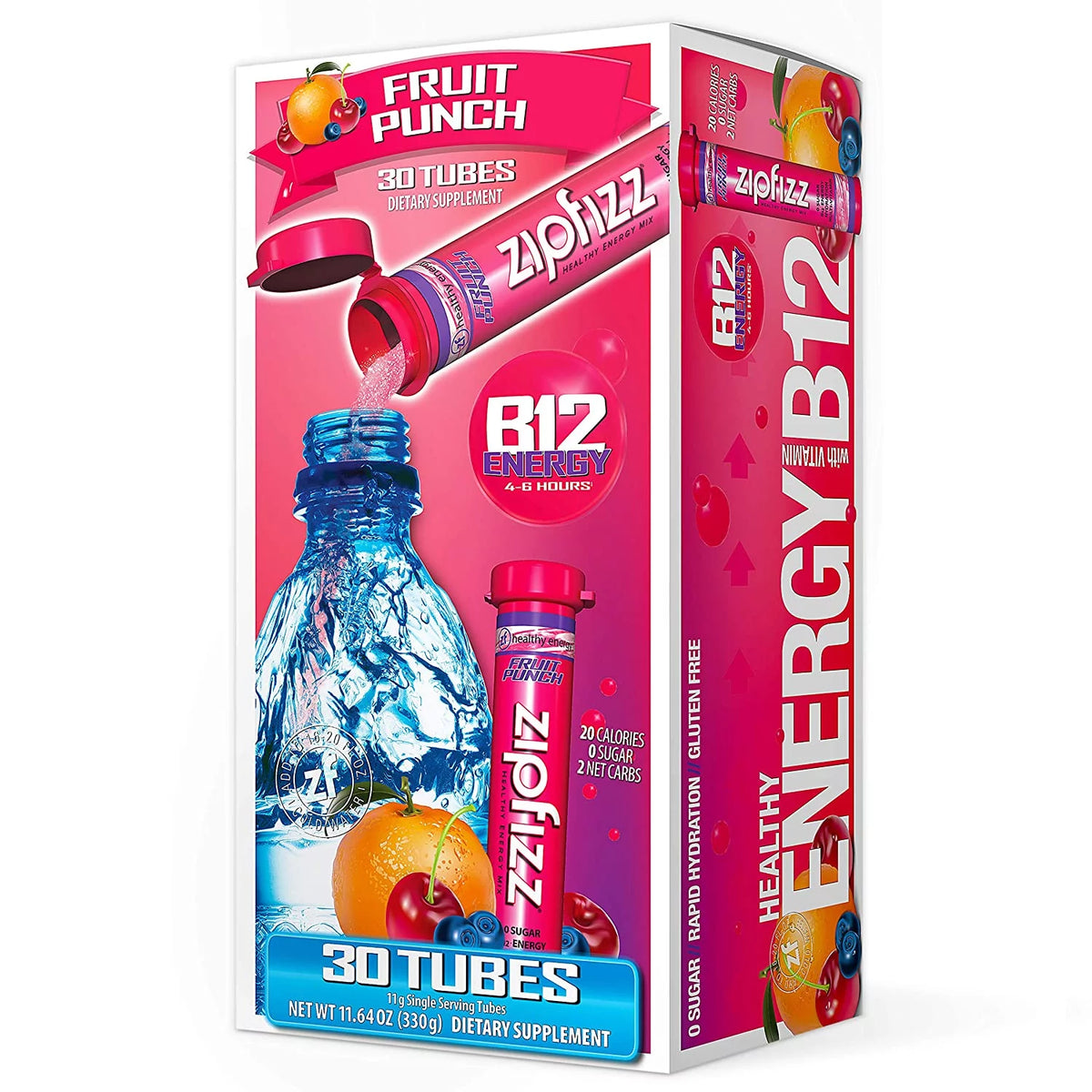 30 Count Fruit Punch Energy Drink Mix S131