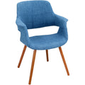 Blue Mid-Century Modern Accent Chair S7436
