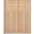 Unfinished Red Oak Wood Double Prehung Interior French Door H67676