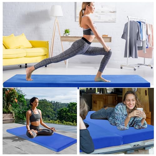 3 Inch Thick Memory Foam Camping Mattress Pad with Velvet Cover S6218